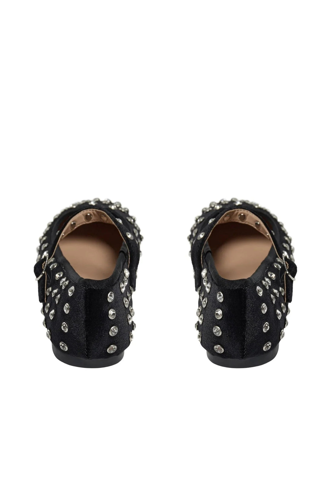 Sofie Schnoor - Ballerina - Sort velour - Rosasw S244755 - Stilkompagniet.dk