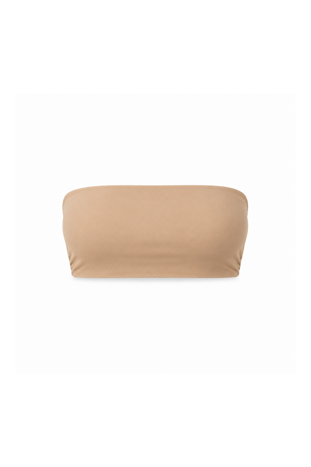 Megan fra Sassy er en blød og enkel bandeau top i en flot beige nuance