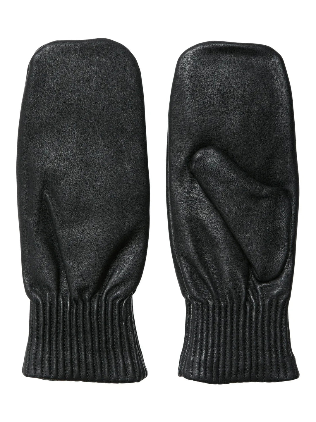 Selected Femme - Mittens/vanter - Læder Black - Olga - Stilkompagniet.dk