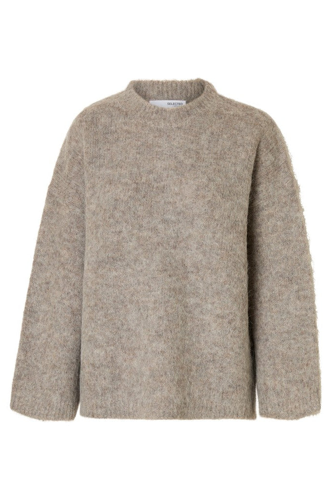 Gabriella er en strikket pullover med rund hals fra Selected packshot