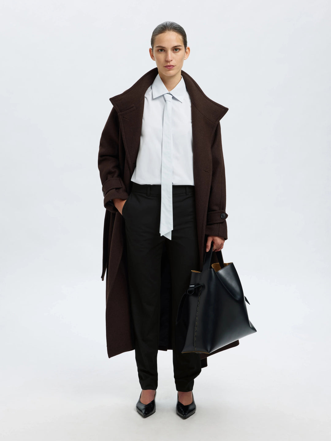 Selected Femme - Bukser - Black - Aila Tapered
