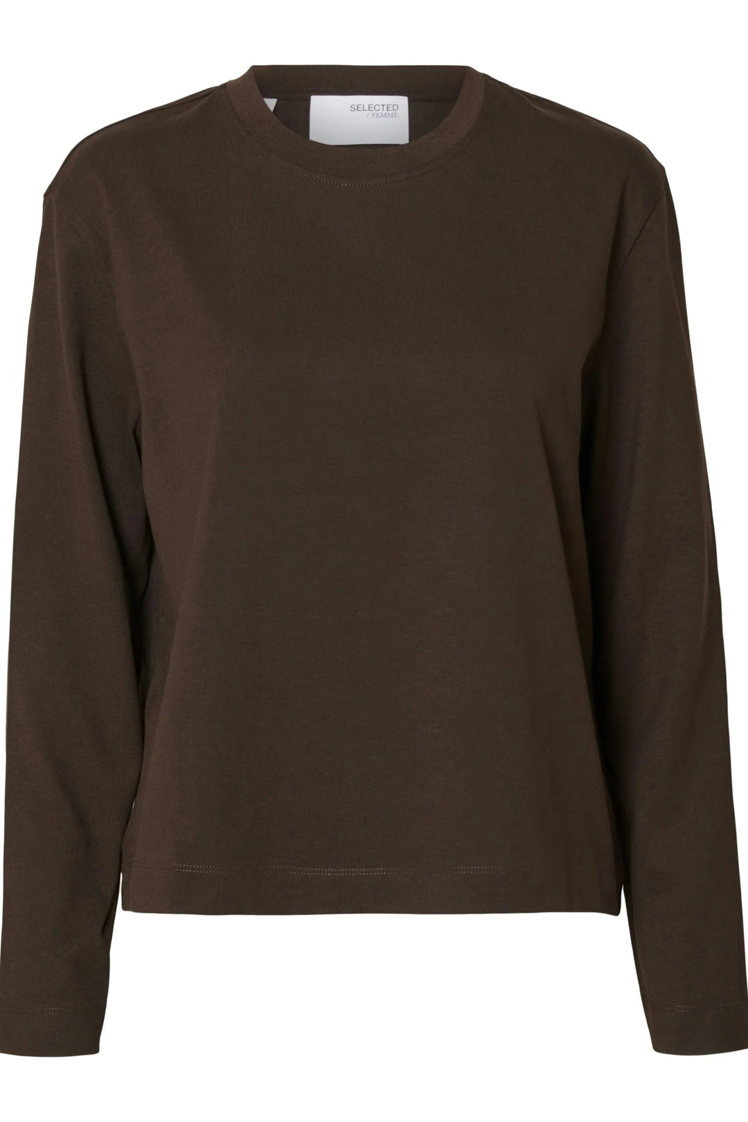 Selected Femme - Bluse - Delicioso - Essential Boxy LS - Stilkompagniet.dk