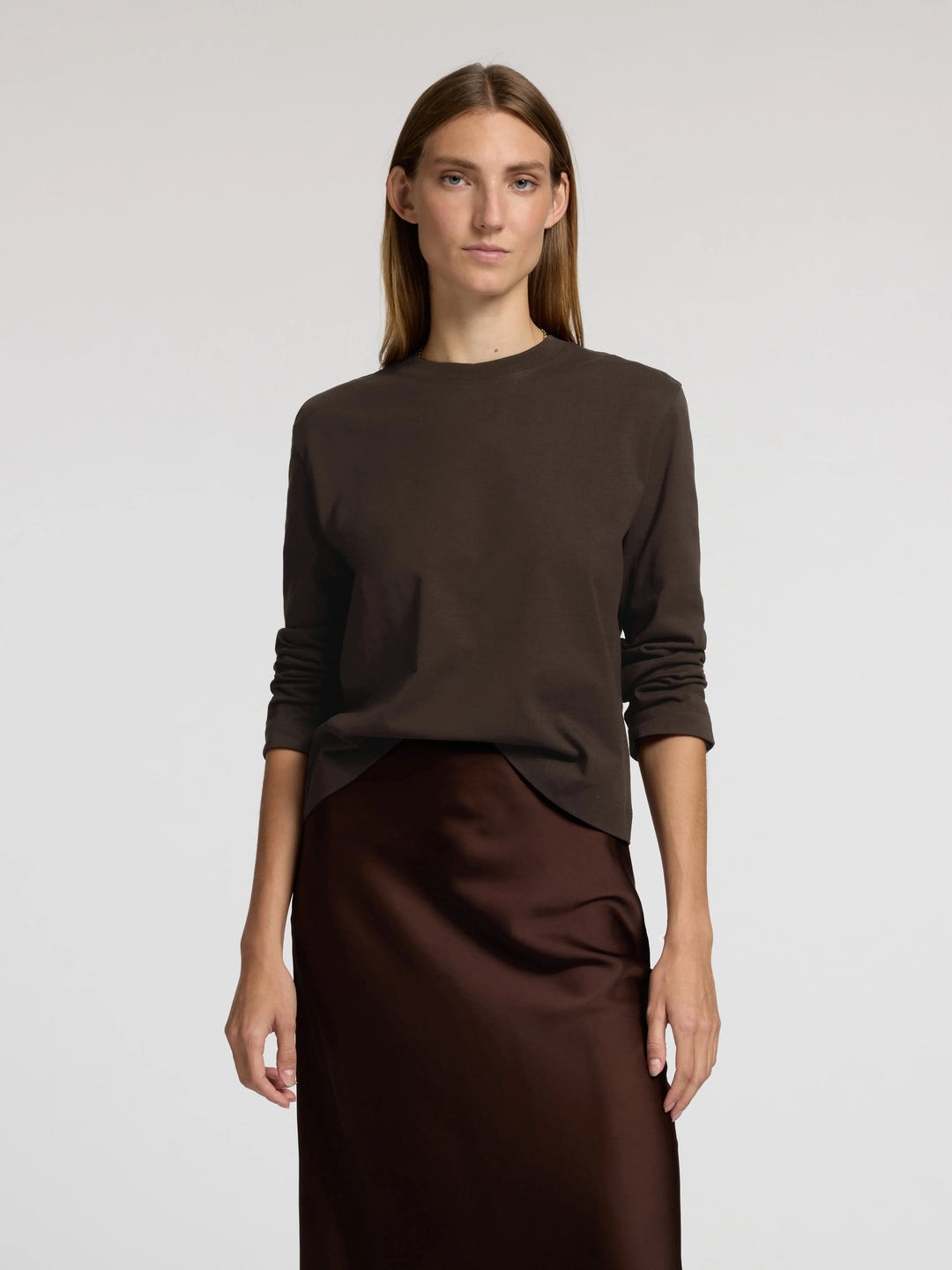 Selected Femme - Bluse - Delicioso - Essential Boxy LS - Stilkompagniet.dk