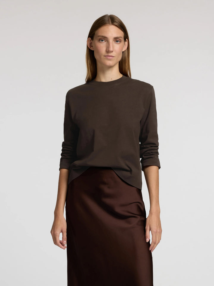 Selected Femme - Bluse - Delicioso - Essential Boxy LS - Stilkompagniet.dk