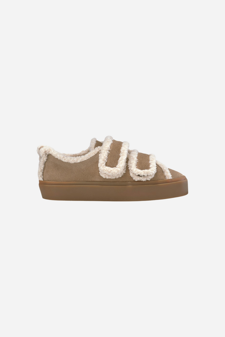 INUIKII - Vintersko - Light Beige - Shearling Low Velcro