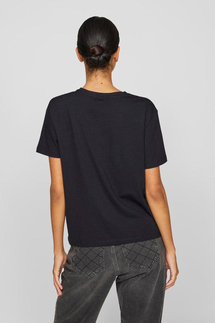 Vila - T-shirt - Black Beauty - Vinora