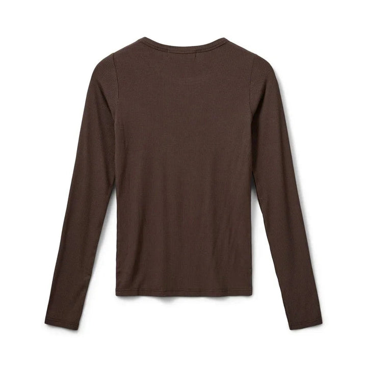 Sofie Schnoor - Langærmet viskose bluse - Brown - Petricia - Stilkompagniet.dk