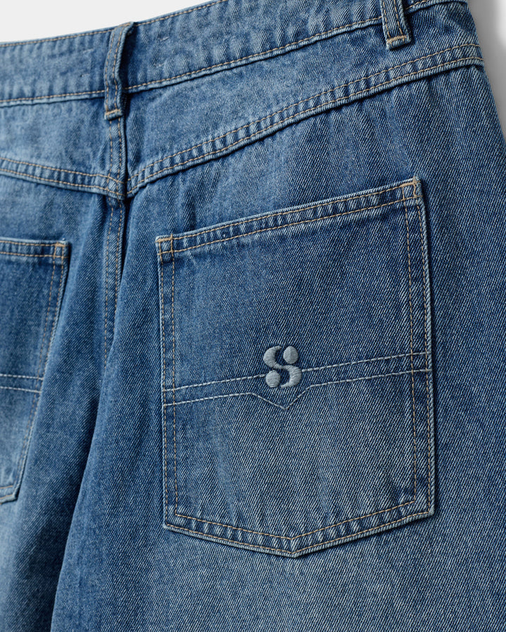 Sofie Schnoor - Bermuda Shorts - Denim Blue - Stokesw Oversized