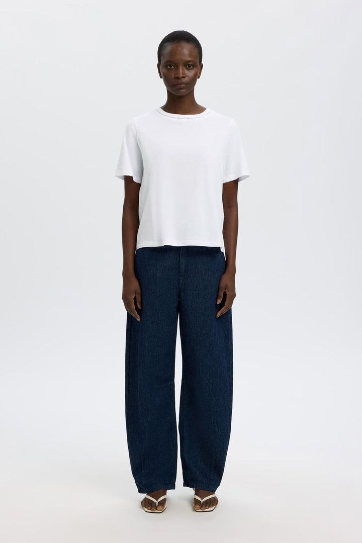 Selected Femme - T-shirt - Bright White - Assia