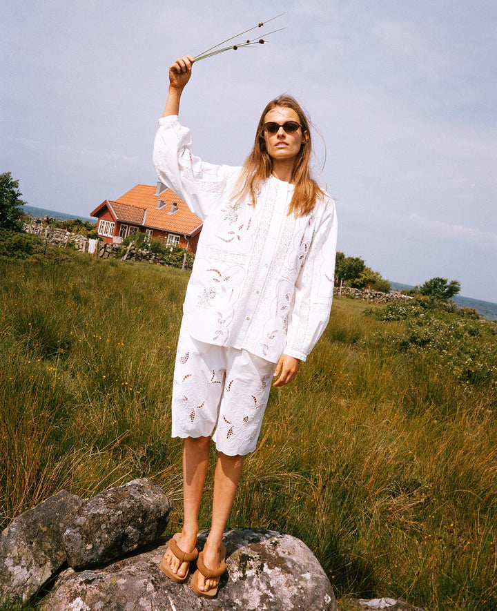 Sissel Edelbo - Skjorte - White Pastel - Sada