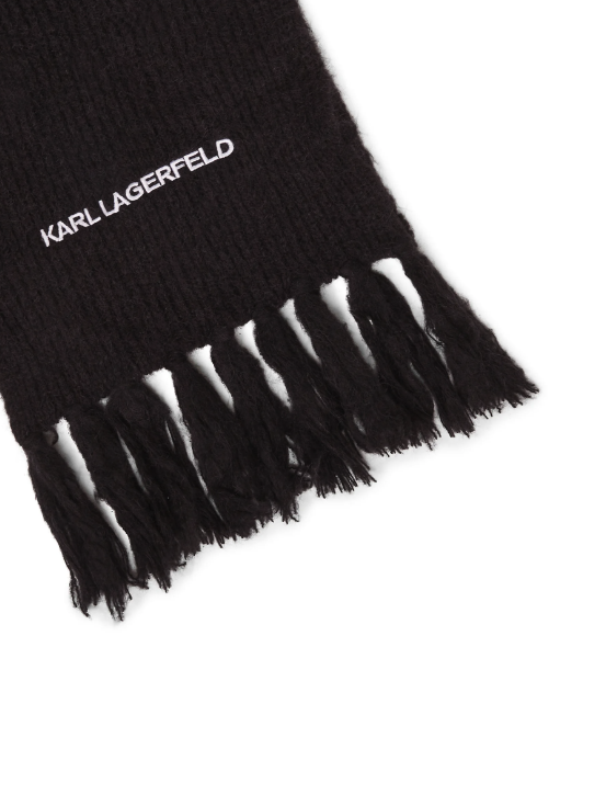 Karl lagerfeld - Halstørklæde - Black - ESSENTIAL KNIT SCARF