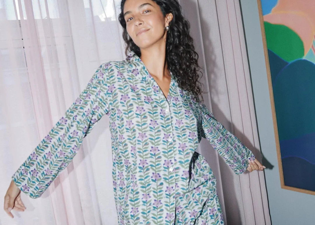 Sissel Edelbo - Nattøjssæt - Lavender Flower - Nuit sss