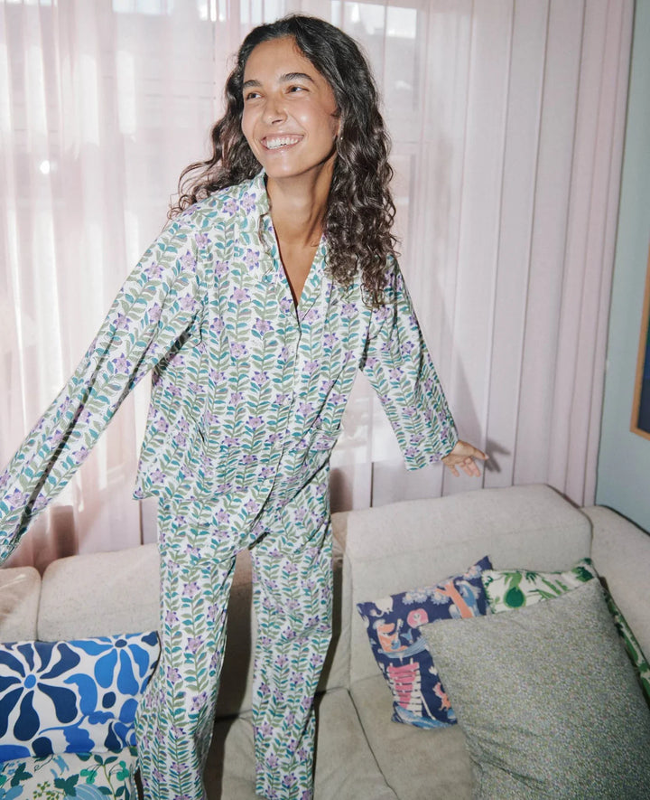 Sissel Edelbo - Nattøjssæt - Lavender Flower - Nuit sss