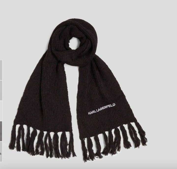 Karl lagerfeld - Halstørklæde - Black - ESSENTIAL KNIT SCARF