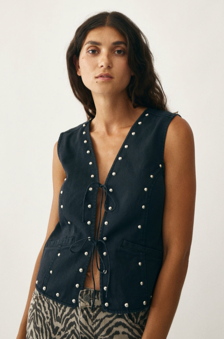 Global Funk - Vest - Washed black - Filluca - Stilkompagniet.dk