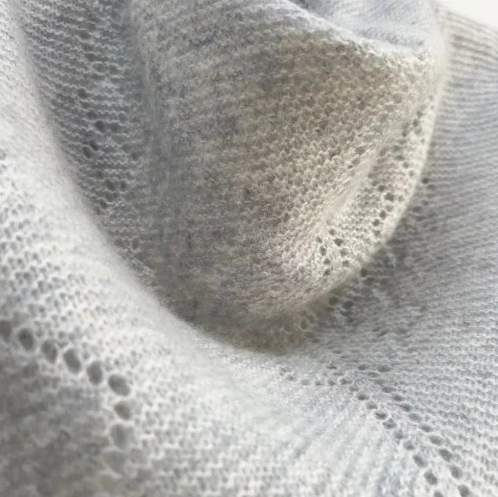 Andcopenhagen - Cashmeretøklæde - Triangle trinity stor 100% Cashmere - Grey - Stilkompagniet.dk