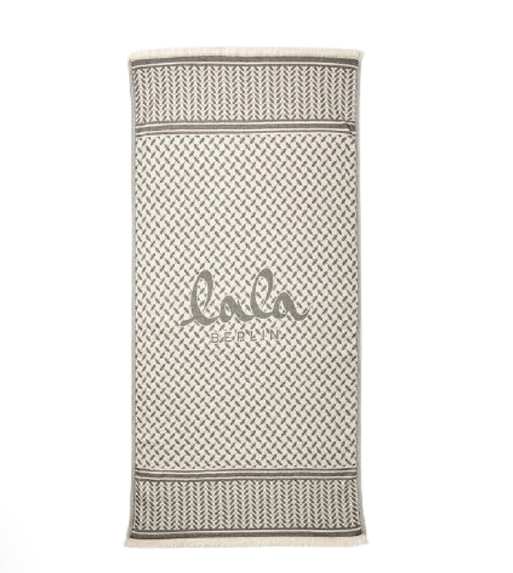 Lala Berlin - Beach blanket - Black/White - Benice - Stilkompagniet.dk