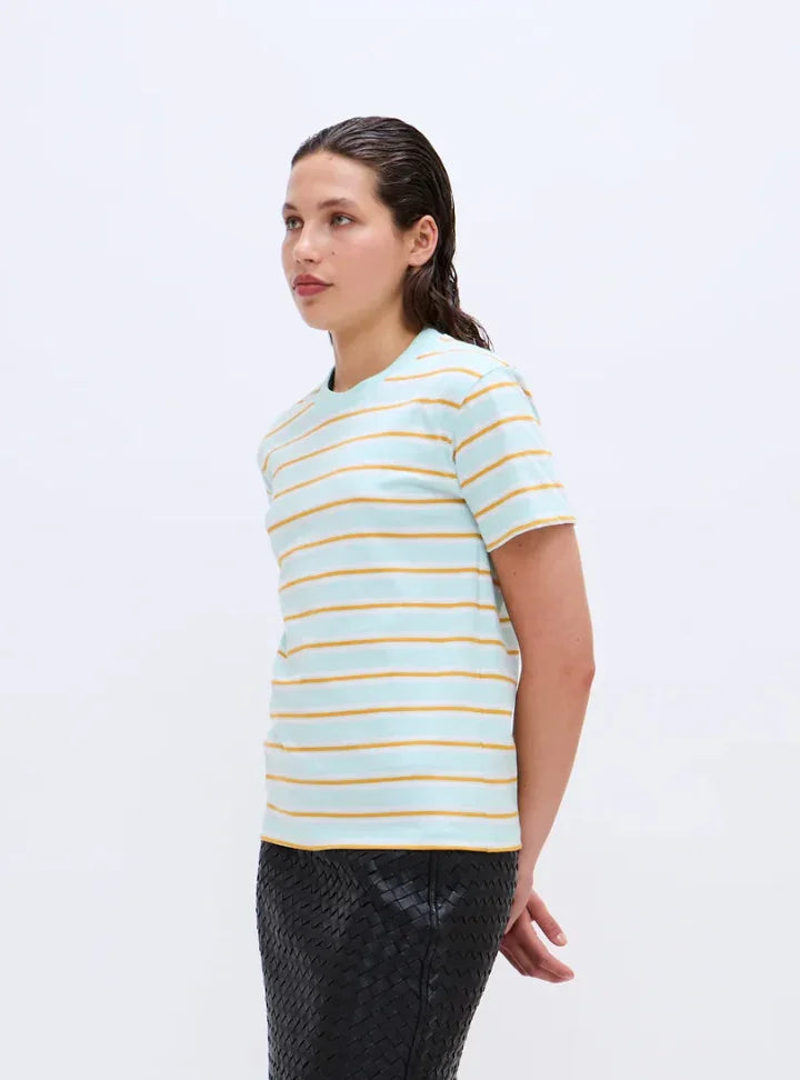 2NDDAY - T-shirt - Stribet Soothing sea - Marissas - Stilkompagniet.dk