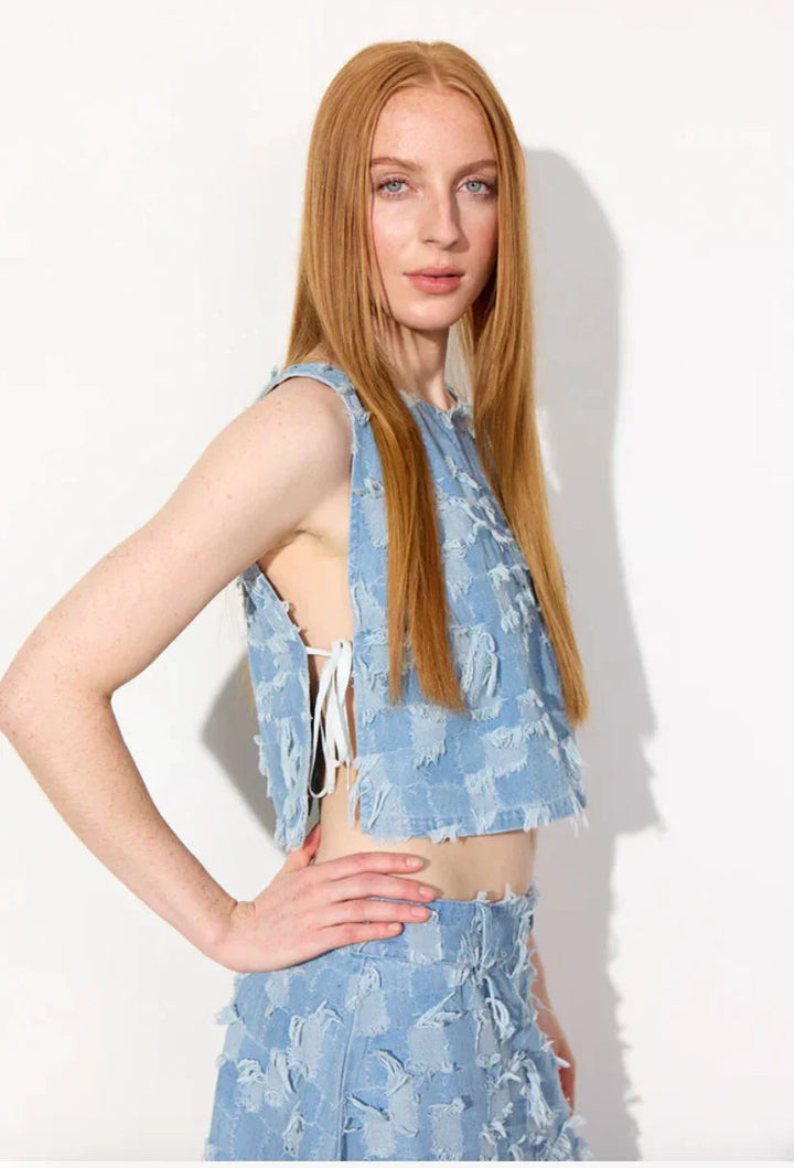 Hunkøn - Top - Denim - Nico - Stilkompagniet.dk