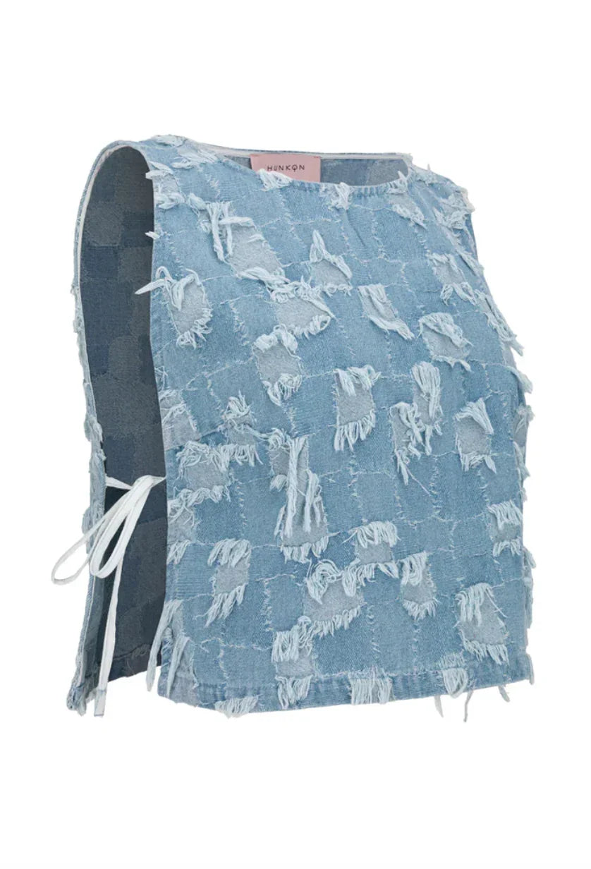 Hunkøn - Top - Denim - Nico - Stilkompagniet.dk