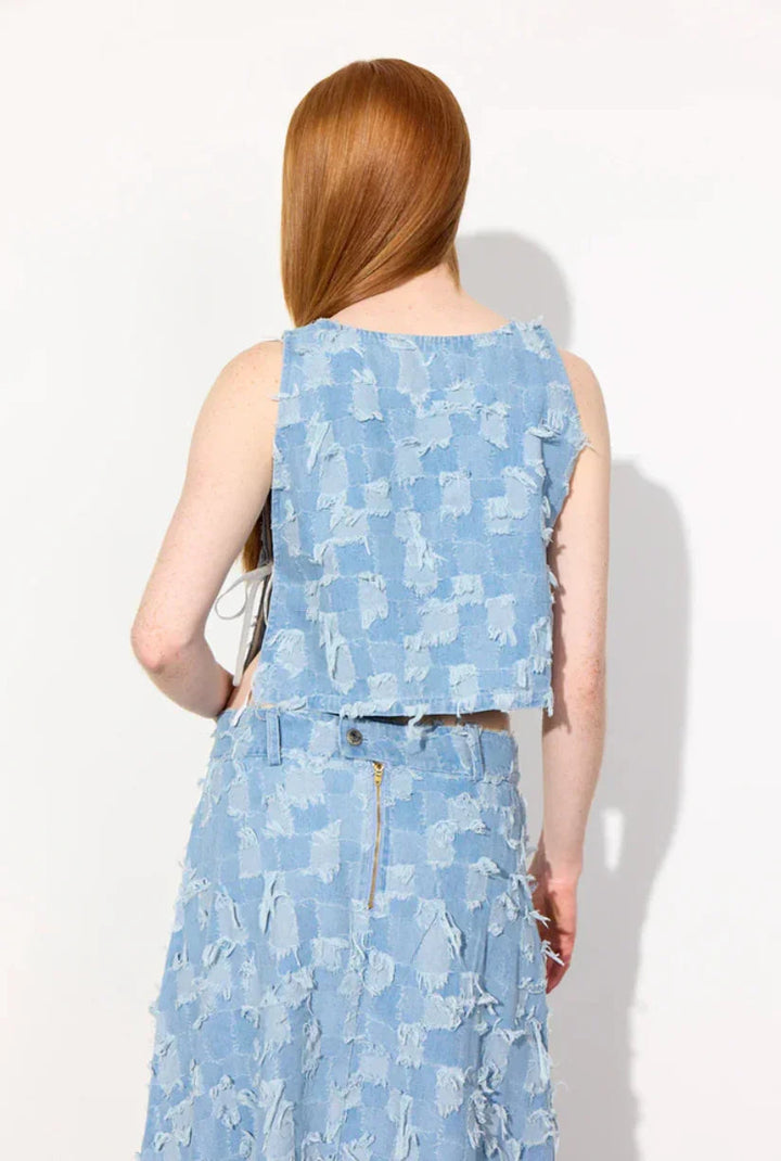 Hunkøn - Top - Denim - Nico - Stilkompagniet.dk