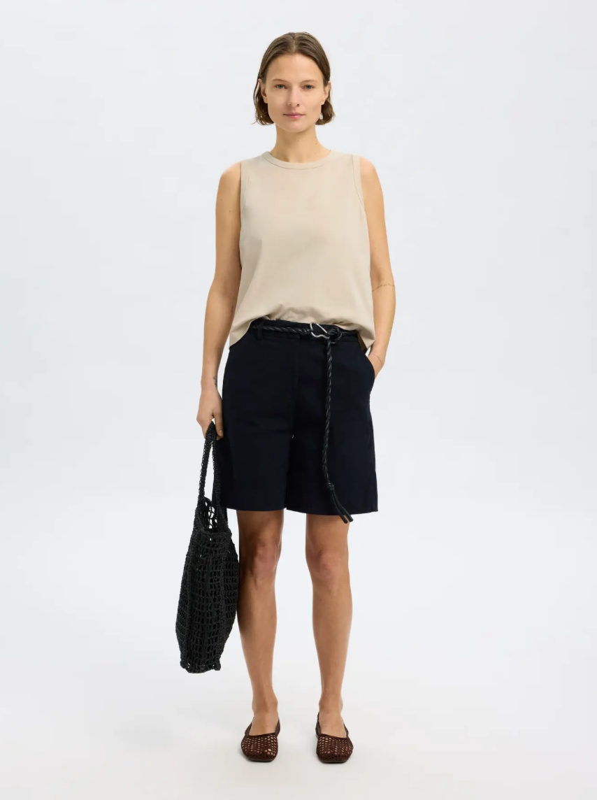 Selected Femme - Tank top - Birch - Boxy - Stilkompagniet.dk