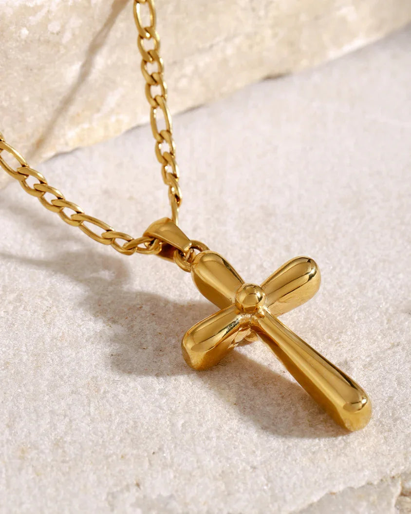 Nine Flower Crosses Necklace - Stilkompagniet.dk