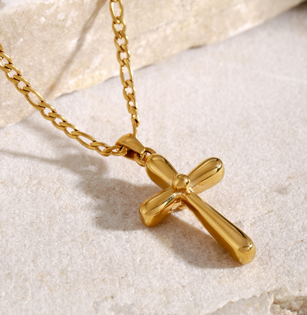 Nine Flower Crosses Necklace - Stilkompagniet.dk