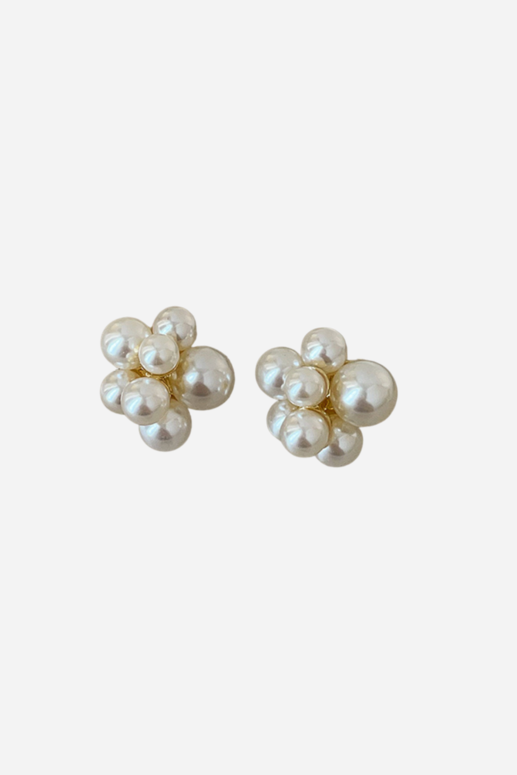 Nine - Pearl flower Earrings - Stilkompagniet.dk