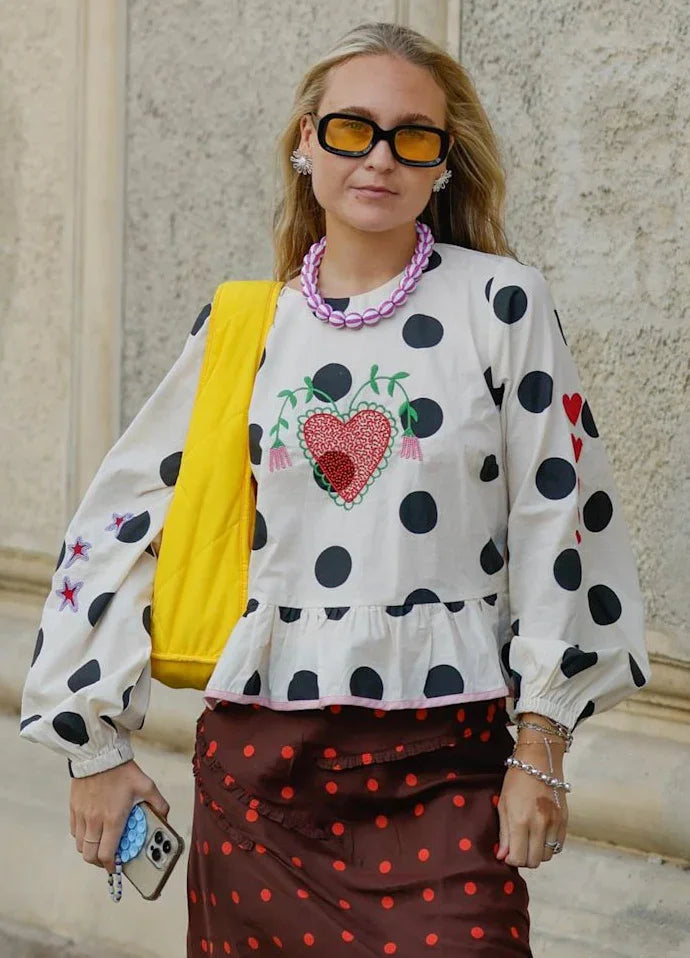 Sissel Edelbo - Bluse - Black Dot - Diana - sss