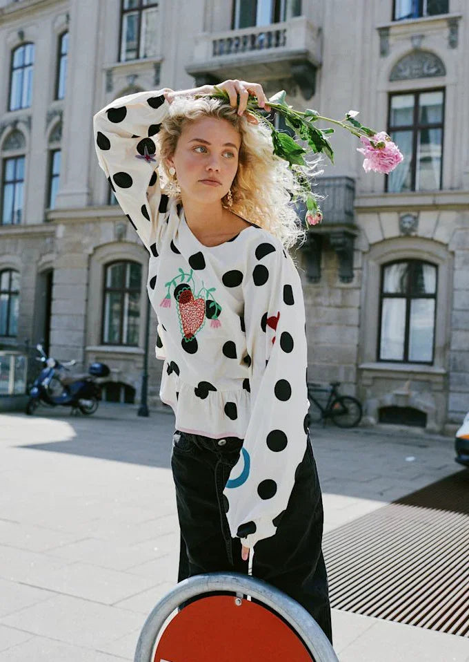 Sissel Edelbo - Bluse - Black Dot - Diana - sss