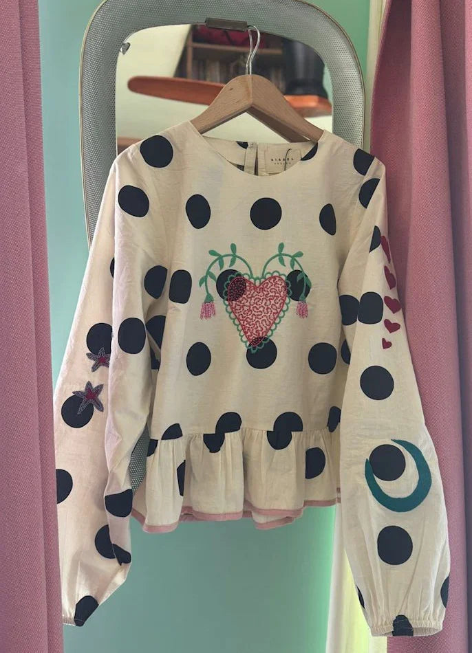 Sissel Edelbo - Bluse - Black Dot - Diana - sss