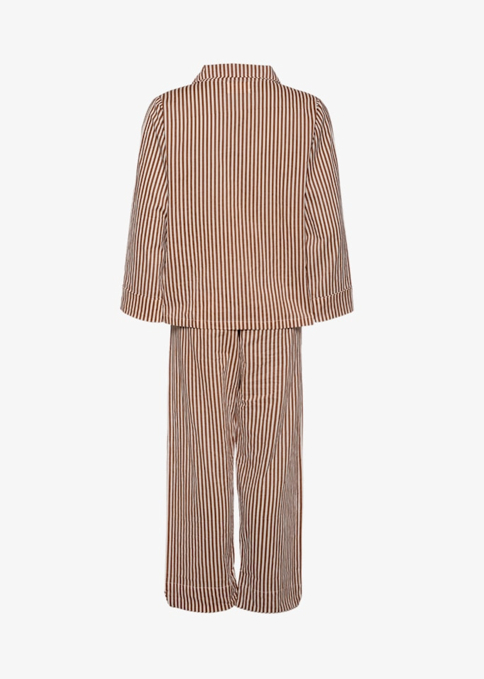 Sissel Edelbo - Nattøjssæt - Brown Stripes - Nuit sss - Stilkompagniet.dk
