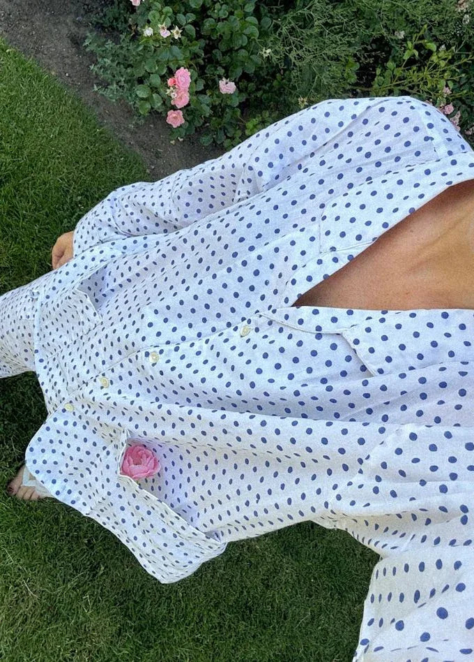 Sissel Edelbo - Nattøjssæt - Navy Dot - Nuit sss - Stilkompagniet.dk