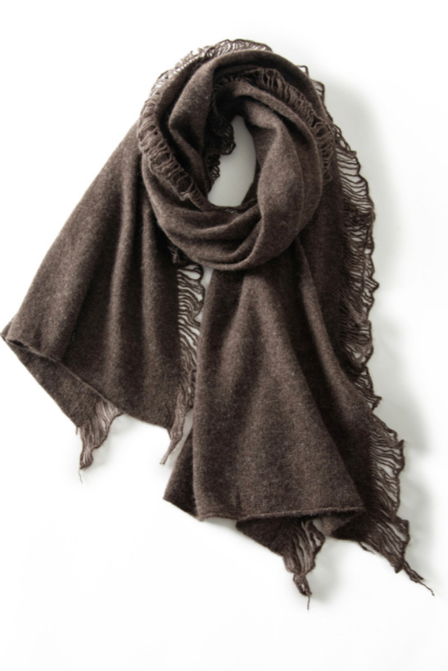 Andcopenhagen - Cashmere tørklæde - Dark Coffee - Mira - Stilkompagniet.dk