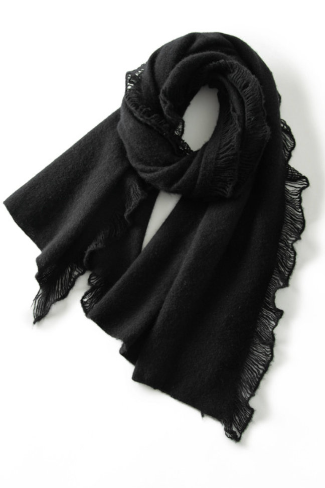 Andcopenhagen - Cashmere tørklæde - Sort - Mira (PREORDER) - Stilkompagniet.dk