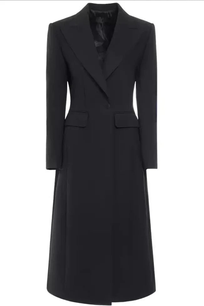 Sassy Copenhagen - Blazer trenchcoat - Sort - Sia - Stilkompagniet.dk