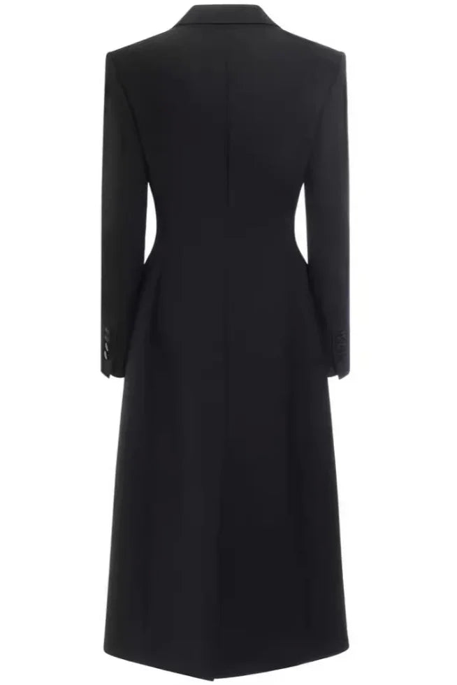 Sassy Copenhagen - Blazer trenchcoat - Sort - Sia - Stilkompagniet.dk