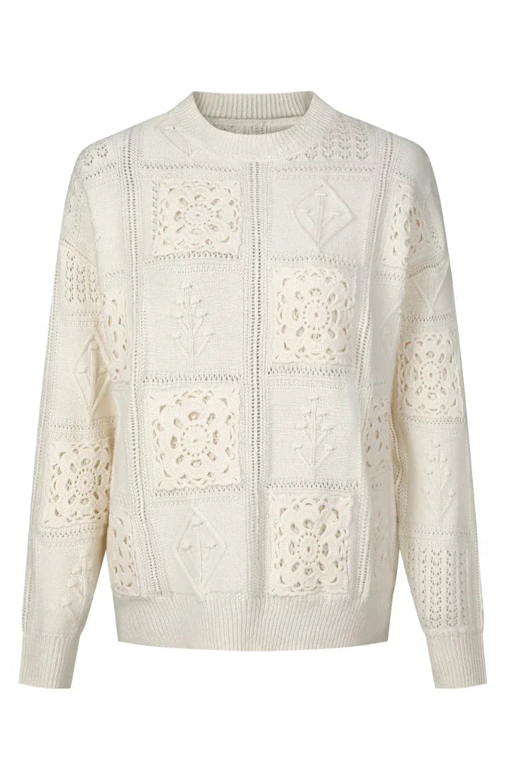 Sassy Copenhagen - Strik - Off White - Camilla - Stilkompagniet.dk