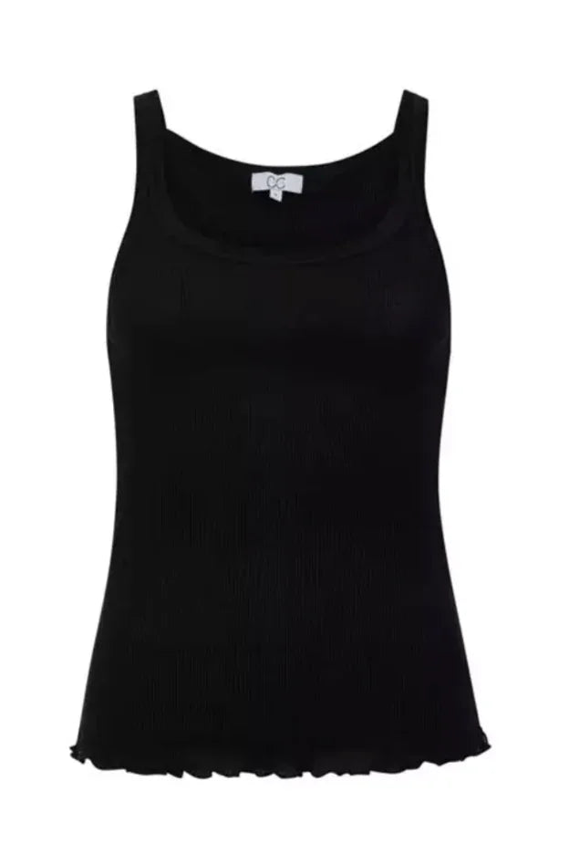 CC HEART - Top - Silk camisole - Sort - Faith - Stilkompagniet.dk