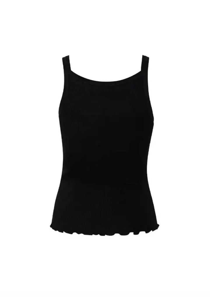 CC HEART - Top - Silk camisole - Sort - Faith - Stilkompagniet.dk