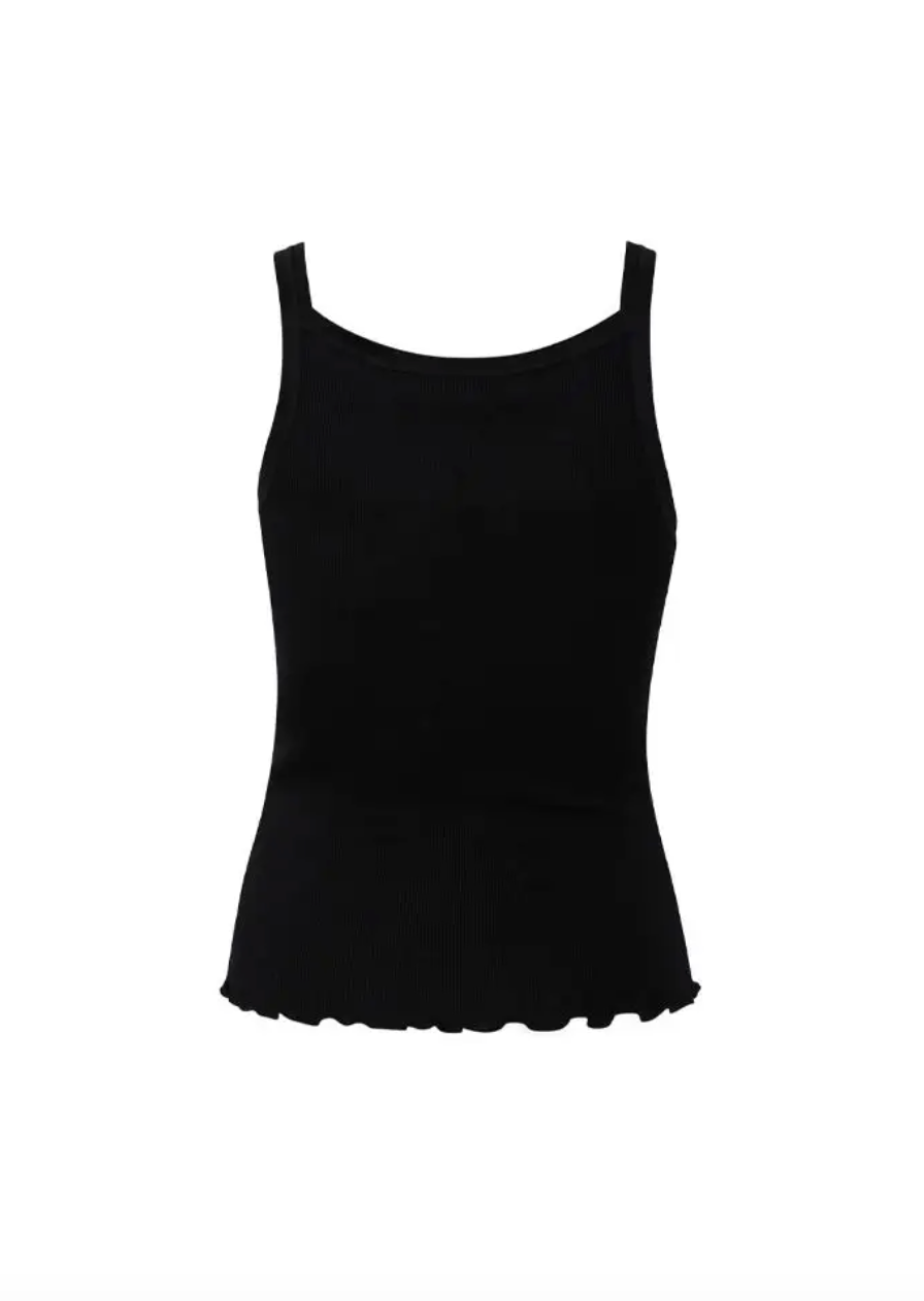CC HEART - Top - Silk camisole - Sort - Faith - Stilkompagniet.dk