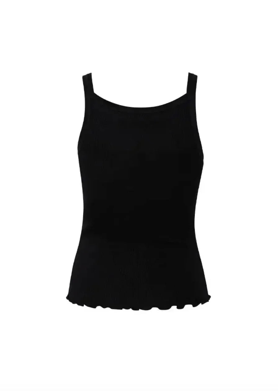 CC HEART - Top - Silk camisole - Sort - Faith - Stilkompagniet.dk