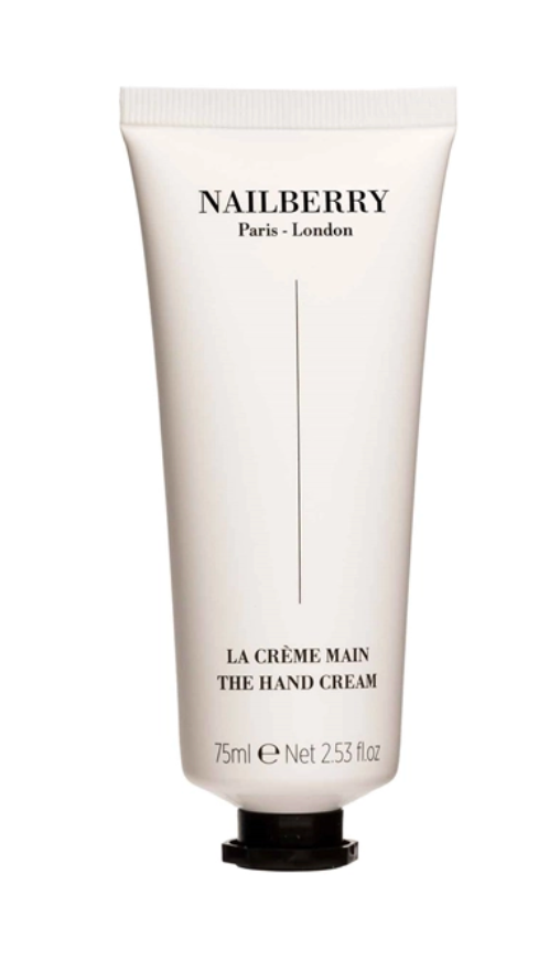 Håndcreme fra Nailberry i hvid tube med sort tekst. Kapacitet: 75ml. "Paris - London" står på.