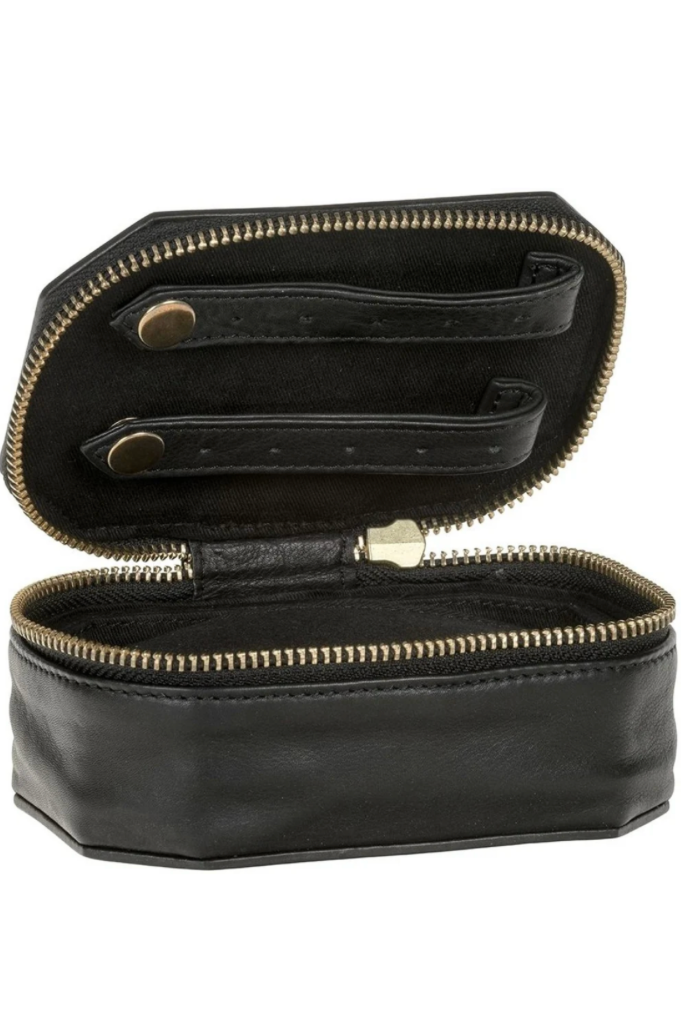 Depeche - Læder smykkeboks Large i blød skind / 13040 - sort - Stilkompagniet.dk