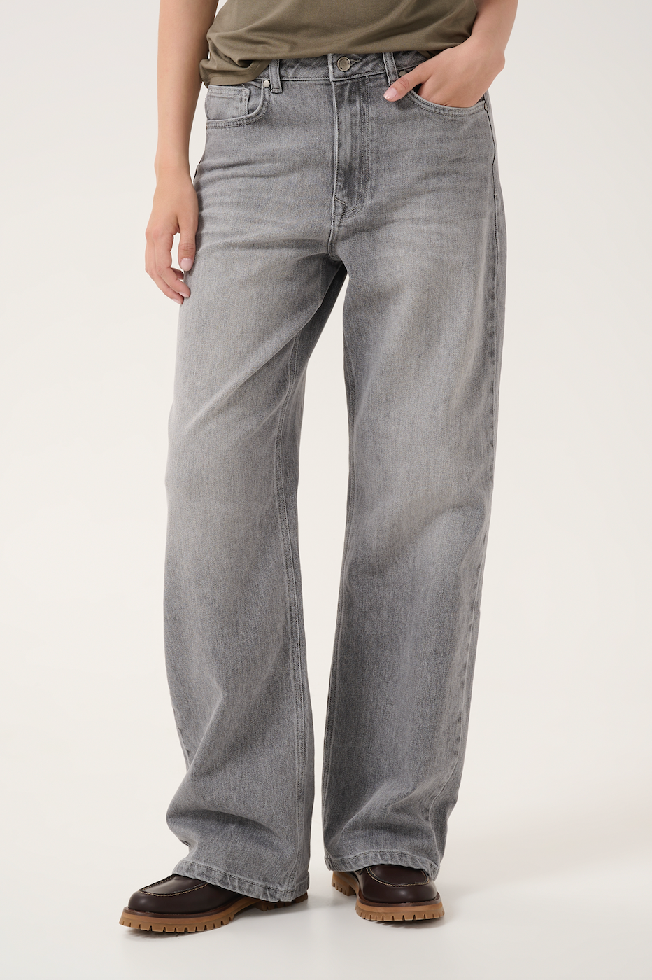 My Essential Wardrobe - Jeans - Light grey - The louis 139 - Stilkompagniet.dk