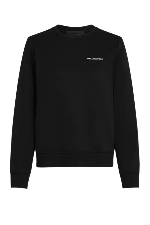 Karl Lagerfeld -Sweatshirt - Sort & Logo - Essential sweat - Stilkompagniet.dk