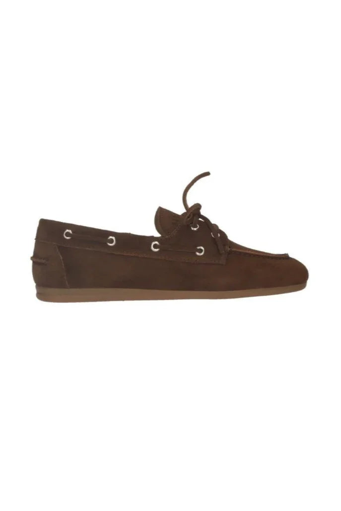 Pavement - Ballerina Loafers - Brown Suede - Marin - Stilkompagniet.dk