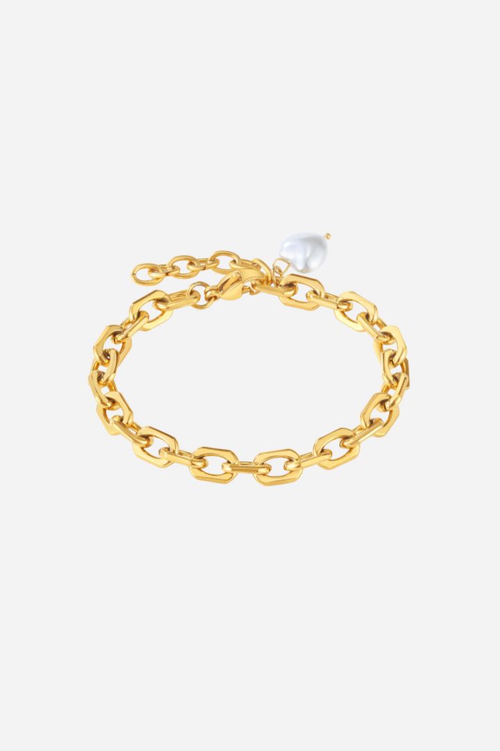 Nine - Heart pearl Bracelet - Stilkompagniet.dk