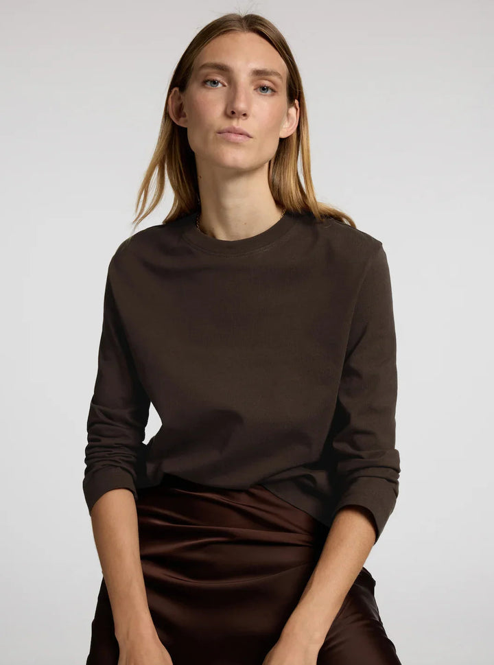 Selected Femme - Bluse - Delicioso - Essential Boxy LS - Stilkompagniet.dk